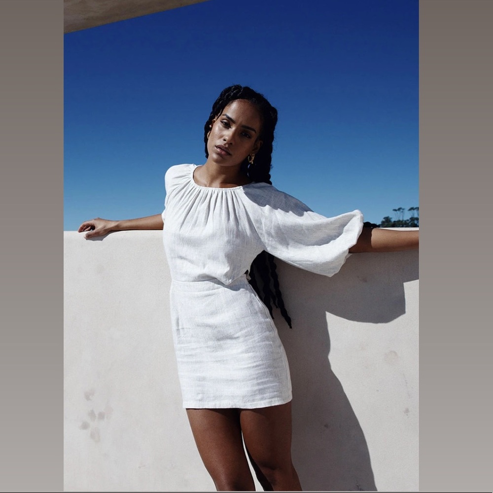 Linen Mini Dress - Picture 3 of 6